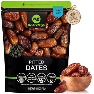 NUT CRAVINGS Dry Fruits - 햇볕에 말린 점보 메줄 대추야자 설탕 무첨가 (2.3kg(80온스) 2.3kg(5파운드) 재밀봉 가능한 백에 신선하게 포장 달콤한, Dried Dates Deglet Noor, 0.4 Pound (Pack of 1), 2.3kg, 1개