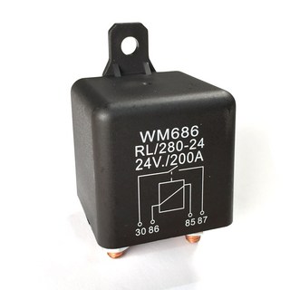 100A 200A 릴레이 대용량 보조배터리 연결, 200A_24v, 1개
