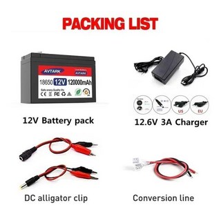 SU 12V 45Ah 리튬 배터리 팩 철 인산염 태양열 보트 + 충전기 용 BMS 내장, 05 65000mAh