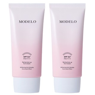 모델로 무기자차 톤업 선크림(SPF50+ PA++++) 50ml 2개