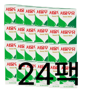 서울우유 멸균우유 200밀리리터 24팩, 200ml