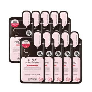 메디힐 HDP 포어스탬핑 블랙 마스크 이엑스 25ml, 10매입, 1개