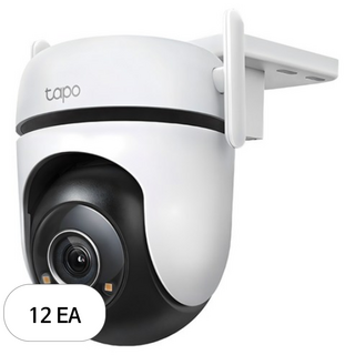 타포 4MP 고화질 회전형 듀얼 안테나 WiFi CCTV 실외용 유선, Tapo C520WS, 12개