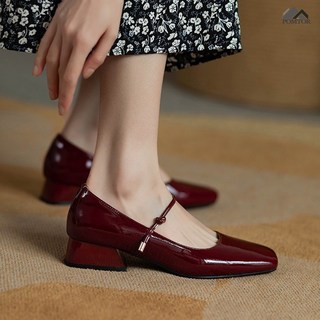 POMTOR 여자 펌프스 단화 메리 제인 슈즈5cm