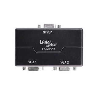 LANstar 라인업시스템 LANSTAR LS-M2502 1:2 RGB 모니터 분배기, 1개