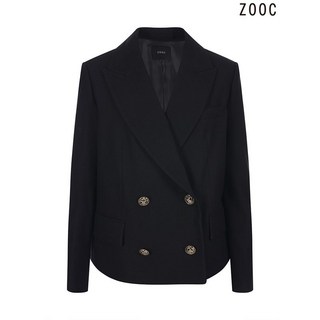 주크 테일러드카라 더블자켓 Z231MSF301 BK