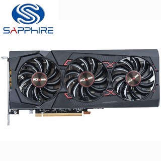 컴퓨터 사파이어 Radeon RX 5600 XT Pulse Pro 6G D6 비디오 카드 AMD RX5600XT 6GB RX5600 그래픽 GDDR6 2304SP PC GPU 중고, 한개옵션0