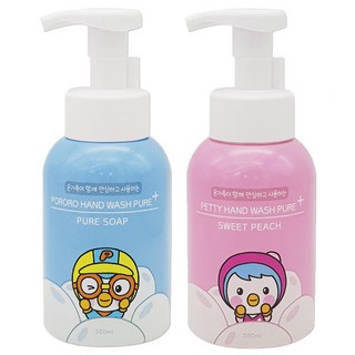 뽀로로 뽀로로+패티 퓨어플러스 핸드워시 300ml, 2개, 뽀로로+패티 총