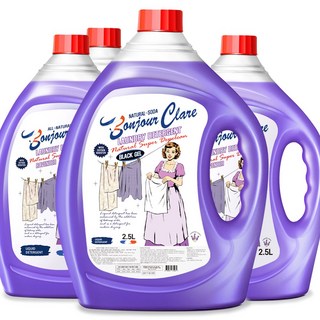 봉쥬르끌레어 블랙젤 액체세제 라벤더향 2.5L x 4개 실내건조 중성세제