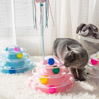 고양이 움직이는 장난감 흥미유발 디스크볼 디스크볼_스카이(CWT103-SK) 1개 상품 이미지