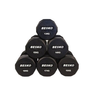베스코 프리미엄 PEV 12각 우레탄 덤벨 3~12kg, 6kg