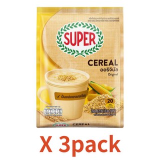 태국 다인의 Super Cereal Original 500g*3pack 슈퍼 시리얼 가루의 아침식사 Brightwin브라잇윈, 500gX3팩, 500g, 3개