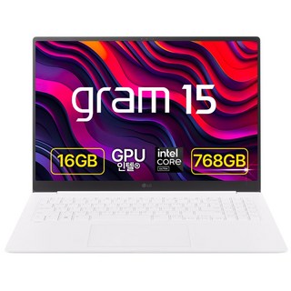 LG전자 2024 그램15 코어Ultra7 에센스 화이트 256B 16GB 15ZD90S-GX76K, SSD 500GB 추가, Free DOS, 256GB, 스노우화이트