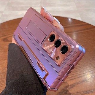 삼성 갤럭시 Z 폴드 6 5 용 투명 케이스 유리 필름 스크린 힌지 보호 커버, 03 For Galaxy Z Fold 3, 04 Pink