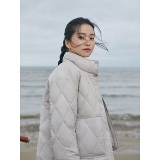 폴햄 POLHAM 하이넥 카라 보아 퀼팅 점퍼 PHD4JP2080