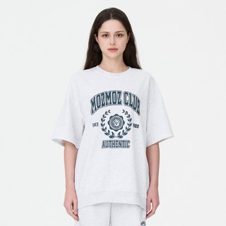 Moz Moz Laurel 短袖套頭衛衣, 白色混色
