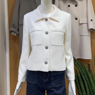 [클리지] DP01 블랙 라인 카라 트위드 자켓 대동백화점 CP2WJK03