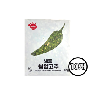 마당발 냉동 청양고추 슬라이스, 10개