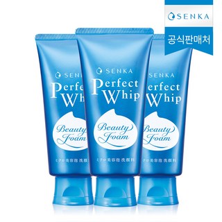 센카 퍼펙트 휩 페이셜 워시, 120g, 3개