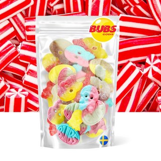 스웨디시 스웨덴 젤리 BUBS 벅스믹스 180g + 람보 트위스트 125g 1개 305g 상품 이미지