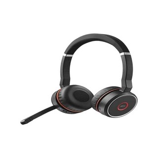 Jabra Evolve 75 SE 스테레오 무선 헤드셋 – 소음 제거 마이크, 액티브 노이즈 캔슬링, MS 팀 인증, 블루투스, 다양한 플랫폼 호환, 블랙 마이크로소프트정품인증