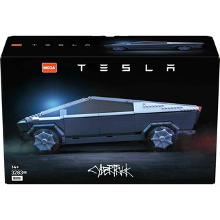 메가 Construx GWW84 테슬라 사이버 트럭 미니어처 피규어 조립 키트, 1개