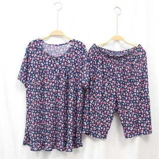 [서울양품점] 여성 냉감아이스쿨 플라워상하세트 _ 여름잠옷 _ 홈웨어