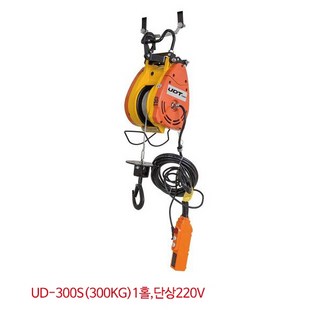 UDT 호이스트 미니윈치 1홀 UD-300S 300kg 단상220V, 1개