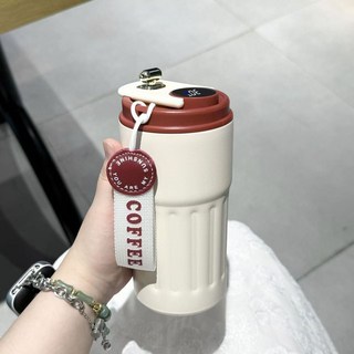 보온병 316 스텐 대용량 원터치 손잡이 보온보냉병 보온텀블러, 1개, 450ml, 레드