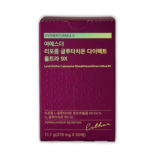 에스더포뮬러 여에스더 리포좀 글루타치온 다이렉트 울트라 9X, 30회분, 1개