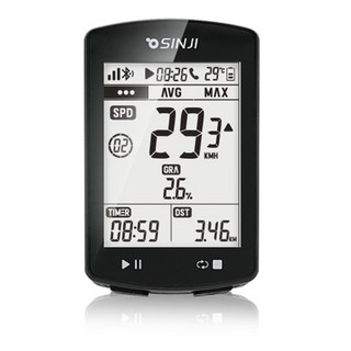 신지 RS-G520C 블루투스 ANT+ 연동 GPS 자전거 속도계, 1개, 블랙