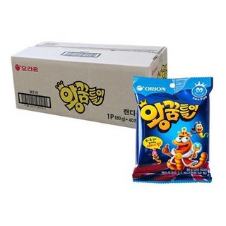 오리온 왕꿈틀이 80g x 40봉, 40개