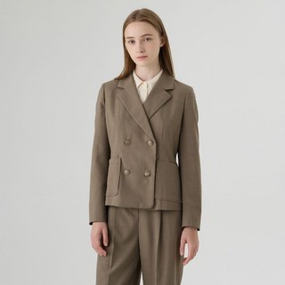 케네스레이디 테이브 더블버튼 자켓(EWJKMI46) 550255, 55, 블랙