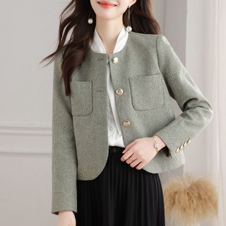 키첼 테이츠 트위드 자켓