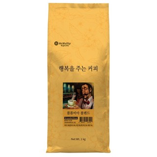 맥널티커피 행복을 주는 커피 콜롬비아 블렌드 분쇄 원두, 1kg, 1개