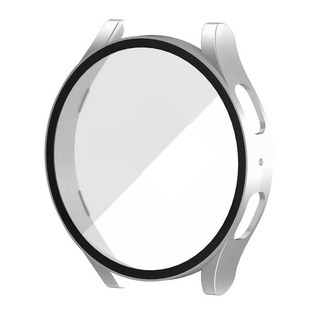 UB 갤럭시 워치7 하드 범퍼 PC 풀커버 케이스 슬림핏 44mm 40mm, 하드_실버, 갤럭시 워치7 44mm