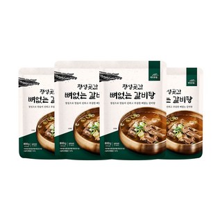 정성곳간 강순의 명인의 뼈 없는 갈비탕 800g 4팩, 4개
