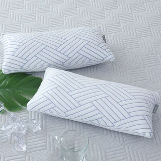 홈스토리 아이스 쿨링 냉감 지그재그 블루 낮잠 메밀베개