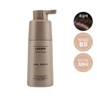 르베로 맥주효모 새치커버 염색 샴푸 흑갈색, 1개, 300ml
