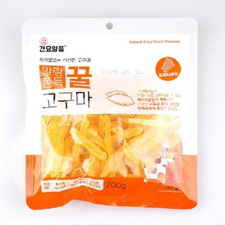 견묘양품 말랑쫀득 꿀고구마 명태 강아지용 껌간식
