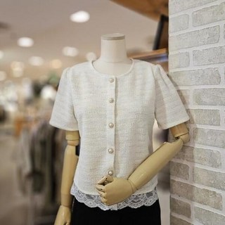 레코브 LC41E7JK004X_밑단 레이스 썸머 자켓 마감임박!!!