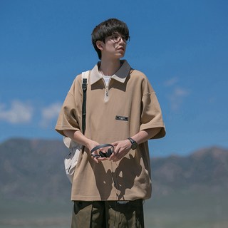 여름 남자 폴로 반팔 티셔츠 루즈핏 폴로 반집업 반팔티 셔츠