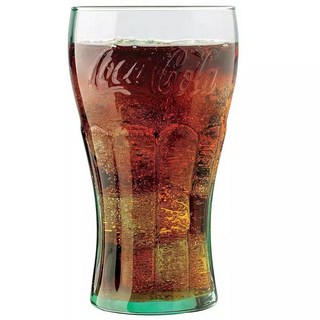 코카콜라 클래식 유리컵 480ml 음료 맥주 주스컵, 그린 480ml