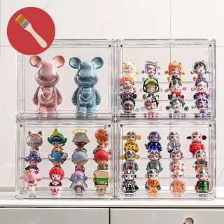 McEDA 아크릴 케이스 가방 피규어 보관함 장식장 투명선반(27x18x22) 4개 상품 이미지