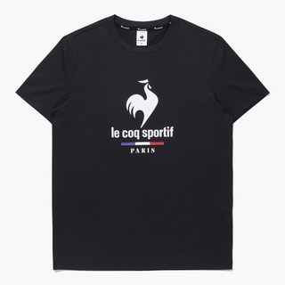 [국내백화점판] Lecoq 르꼬끄 25신상 로고 폴리싱글 베이직 에센셜 반팔티 (블랙)