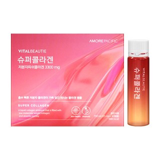 아모레퍼시픽 바이탈뷰티 슈퍼콜라겐 앰플 30개입 – 저분자 피쉬 콜라겐 3300mg (1박스, 30회분, 0.75L) 아모레퍼시픽 바이탈뷰티 슈퍼콜라겐 앰플 30개입 – 저분자 피쉬 콜라겐 3300mg (1박스, 30회분, 0.75L)