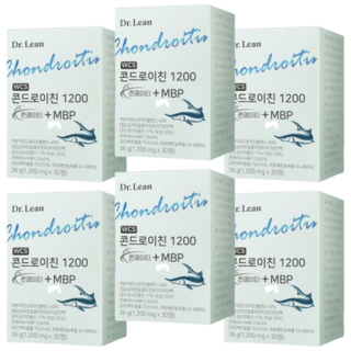 닥터린 송중기 콘드로이친 1200 뼈 건강 관절 연골 영양제 두개 철갑상어 MBP, 30정, 6개