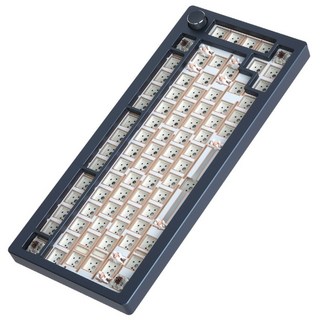 SPM AL82B 풀 알루미늄 핫스왑 커스텀 기계식 키보드 베어본 DIY키트, 네이비, -, 제조사축