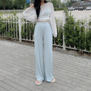 [1만원대 Made 기획] 쿨터치 레이온 밴딩 와이드 팬츠 (3단기장 / 6컬러)