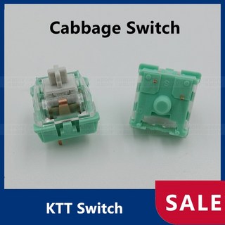 KTT-스위치 선형 촉각 KTT Kang 화이트 V3 홀리 팬더 바다 소금 레몬 민트 로즈 달링 스위치 기계식 키보, 한개옵션2, 01 KTT Cabbage, 04 90PCS